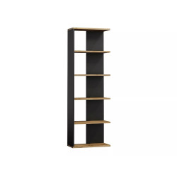 REGAŁ CORNER DĄB WOTAN+CZARNY 170X60 REGAŁ CORNER DĄB WOTAN+CZARNY 170X60