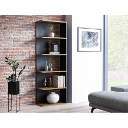 REGAŁ CORNER DĄB WOTAN+CZARNY 170X60 REGAŁ CORNER DĄB WOTAN+CZARNY 170X60