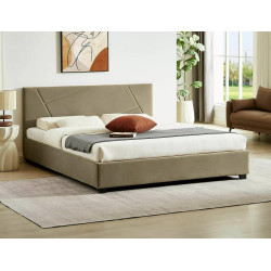 ŁÓŻKO COLUMBIA VELVET 160X200 KOLOR BEŻ BLUVEL 28 ŁÓŻKO COLUMBIA VELVET 160X200 KOLOR BEŻ BLUVEL 28