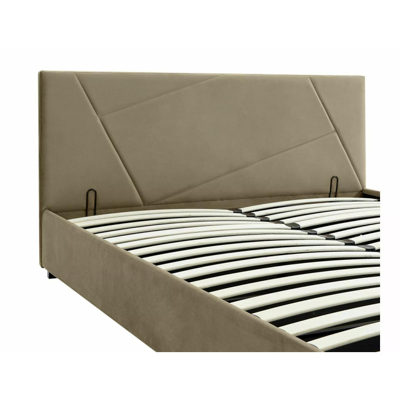 ŁÓŻKO COLUMBIA VELVET 160X200 KOLOR BEŻ BLUVEL 28