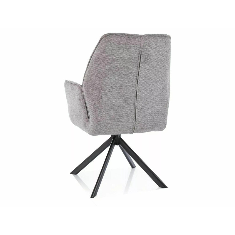 Krzesło obrotowe Hugo Brego czarny stelaż/szary 07