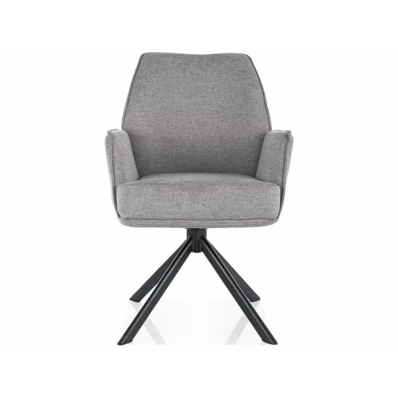 Krzesło obrotowe Hugo Brego czarny stelaż/szary 07