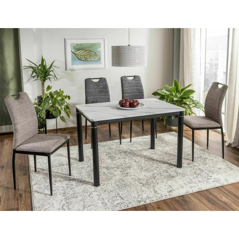 KRZESŁO RIP BREGO CZARNY STELAŻ/ BEŻ 34