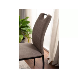 KRZESŁO RIP BREGO CZARNY STELAŻ/ BEŻ 34