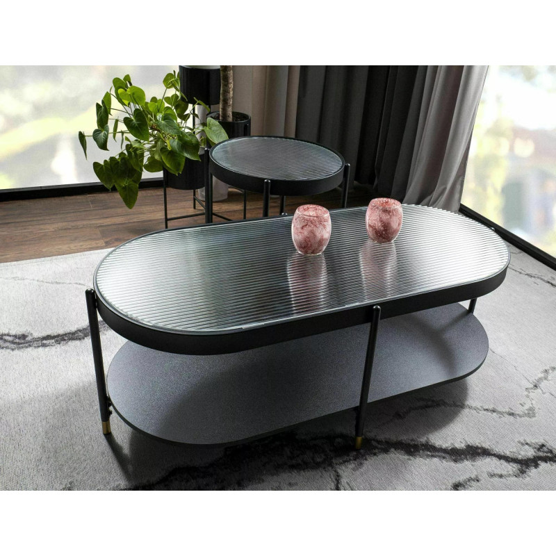 ŁAWA LAGUNA B BIAŁY/CZARNY 110X50