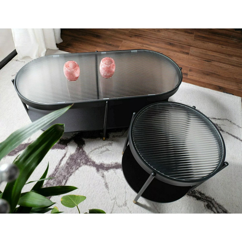 ŁAWA LAGUNA B BIAŁY/CZARNY 110X50