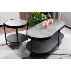 ŁAWA LAGUNA B BIAŁY/CZARNY 110X50 ŁAWA LAGUNA B BIAŁY/CZARNY 110X50