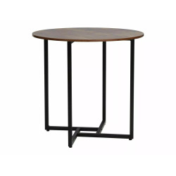 STÓŁ ALTO II BRĄZ RUSTYKALNY/CZARNY FI80