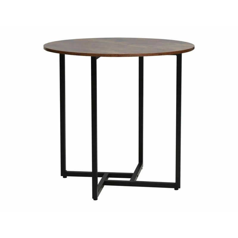 STÓŁ ALTO II BRĄZ RUSTYKALNY/CZARNY FI80