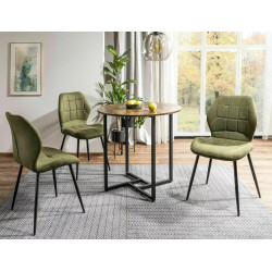 STÓŁ ALTO II BRĄZ RUSTYKALNY/CZARNY FI80