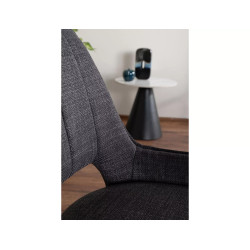 Obrotowe krzesło tapicerowane Tello Bjorn czarny stelaż/szary 13