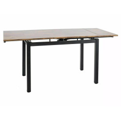 STÓŁ GD017 ORZECH VINTAGE/CZARNY MAT 110(170)x74