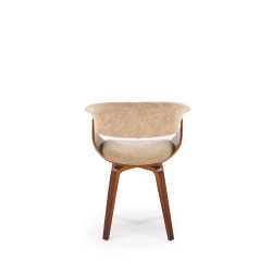 Krzesło z giętego drewna Venus beżowy/orzechowy