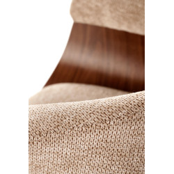 Krzesło z giętego drewna Venus beżowy/orzechowy