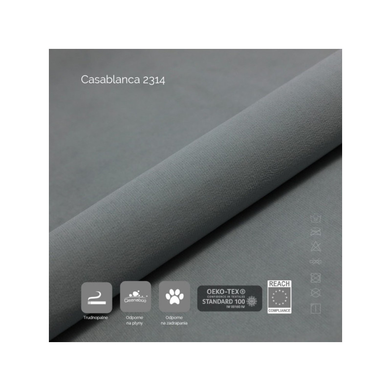 Łóżko kontynentalne Paris 160x200 szare