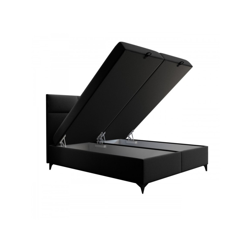 Łóżko kontynentalne Sofia 140x200 czarne