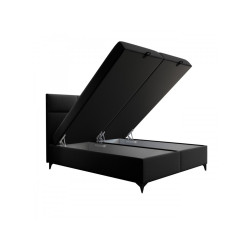 Łóżko kontynentalne Sofia 140x200 czarne Łóżko kontynentalne Sofia 140x200 czarne