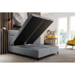 Łóżko kontynentalne Sofia 140x200 szare Łóżko kontynentalne Sofia 140x200 szare