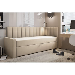 Łóżko młodzieżowe Lisbon 80x200 beżowe Łóżko młodzieżowe Lisbon 80x200 beżowe