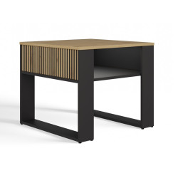 Ława Modern 2P Mini Slim Dąb Artisan Czarny