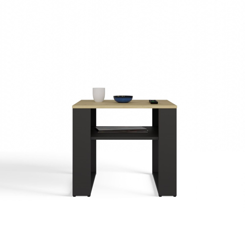 Ława Modern 2P Mini Slim Dąb Artisan Czarny