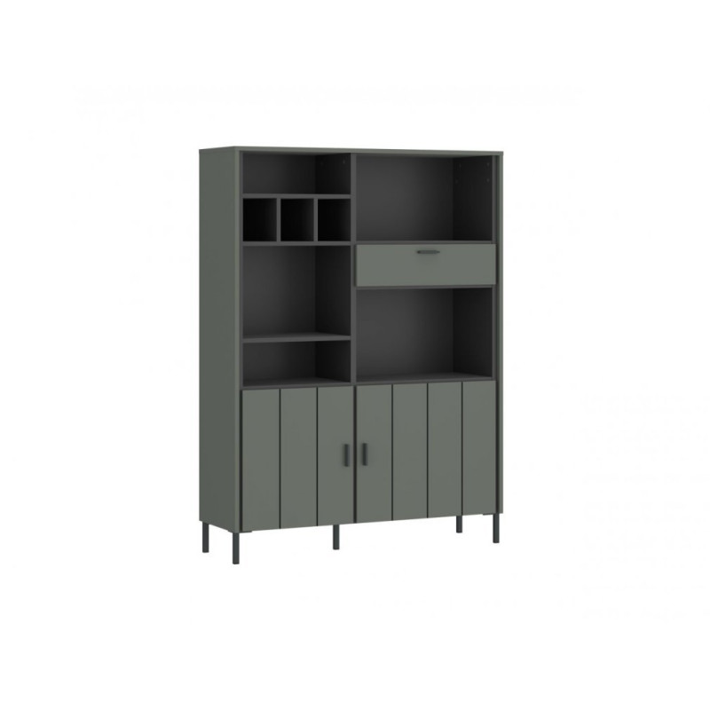 Regał 2D1S Meble Wójcik Kolekcja Shirley Zielony