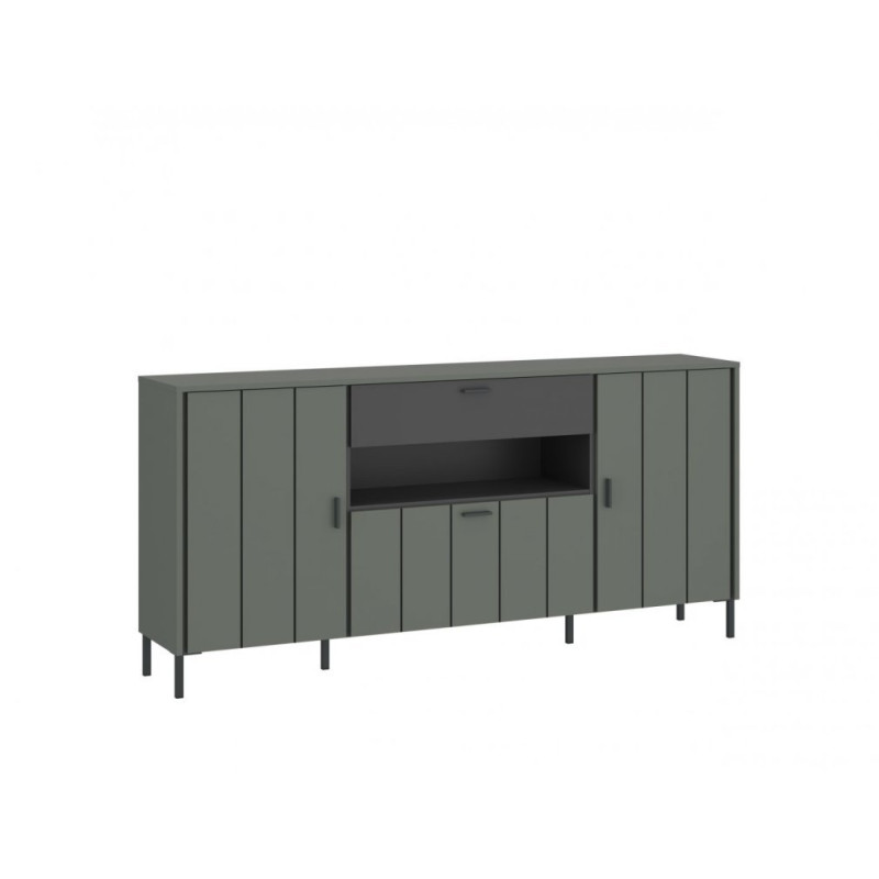 Komoda 2D1K1S Meble Wójcik Kolekcja Shirley Zielony