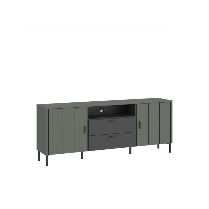 Komoda RTV 2D2S Meble Wójcik Kolekcja Shirley Zielony