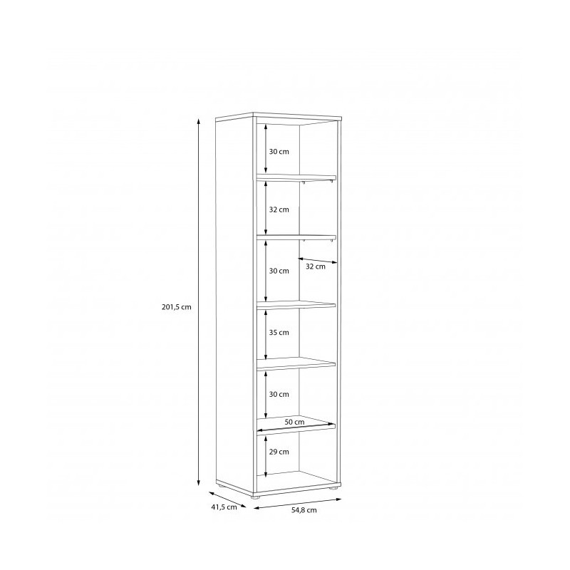Regał Canmore Typ CNMR711 Meble Forte Kolekcja Canmore
