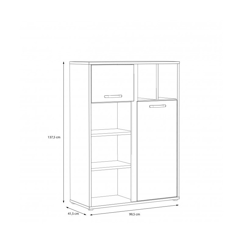 Regał Canmore Typ CNMR421R Meble Forte Kolekcja Canmore
