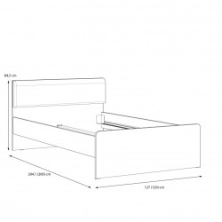 Łóżko Canmore Typ CNML1121 Meble Forte Kolekcja Canmore