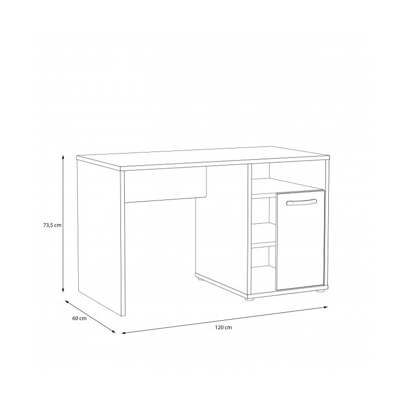 Biurko Canmore CNMB211R C273 Meble Forte