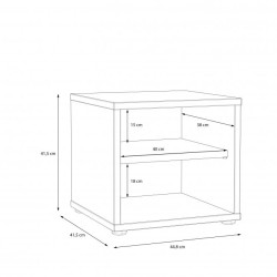 Szafka nocna Canmore Typ CNMK011 Meble Forte Kolekcja Canmore Szafka nocna Canmore Typ CNMK011 Meble Forte Kolekcja Canmore