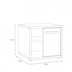 Szafka nocna Canmore Typ CNMK011 Meble Forte Kolekcja Canmore Szafka nocna Canmore Typ CNMK011 Meble Forte Kolekcja Canmore