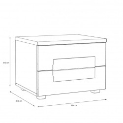 Szafka nocna Arkina Typ LBLK02 Meble Forte Kolekcja Arkina Szafka nocna Arkina Typ LBLK02 Meble Forte Kolekcja Arkina