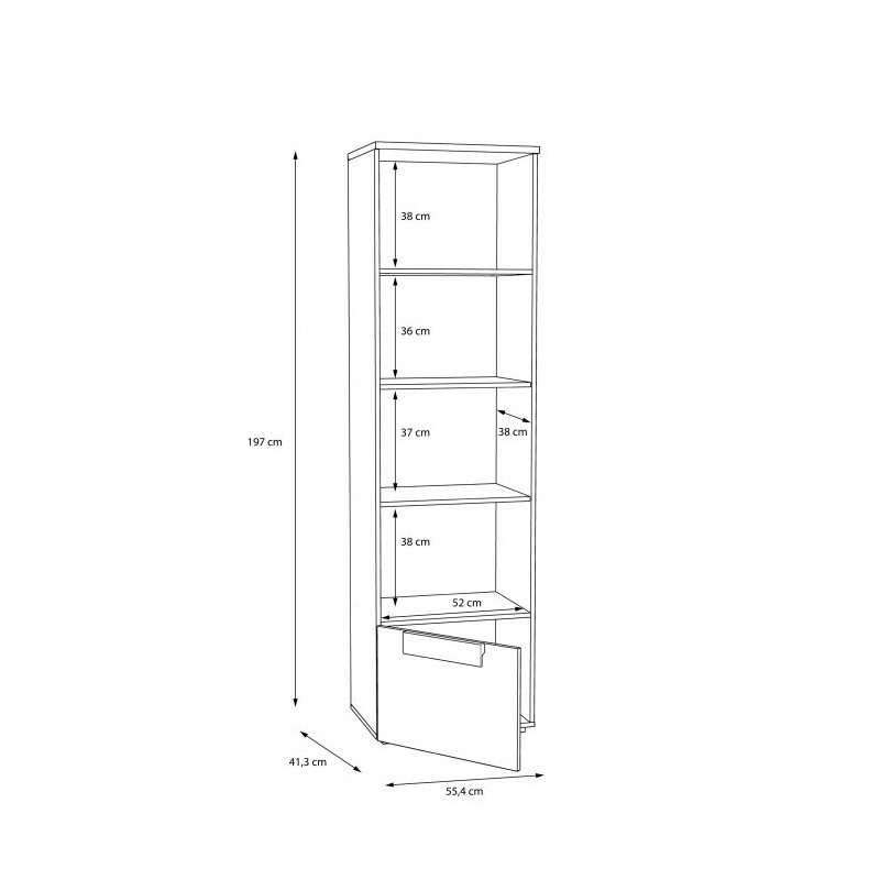 Regał Arkina Typ LBLR81 Meble Forte Kolekcja Arkina