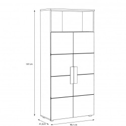 Regał Arkina Typ LBLR82 Meble Forte Kolekcja Arkina