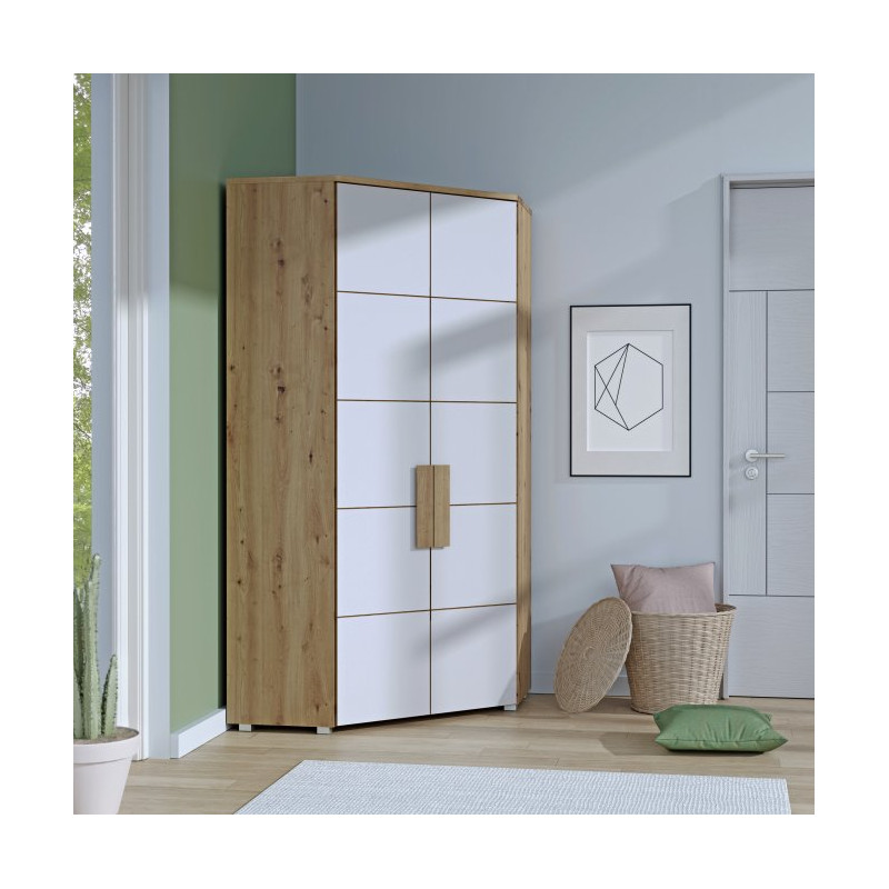 Szafa ubraniowa narożna Arkina Typ LBLS89 Meble Forte Kolekcja