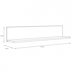 Półka wisząca Arkina Typ LBLB01 Meble Forte Kolekcja Arkina