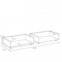Szuflada do łóżka Arkina Typ LBLL01 Meble Forte Kolekcja Arkina