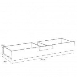 Szuflada do łóżka Arkina Typ LBLL01 Meble Forte Kolekcja Arkina