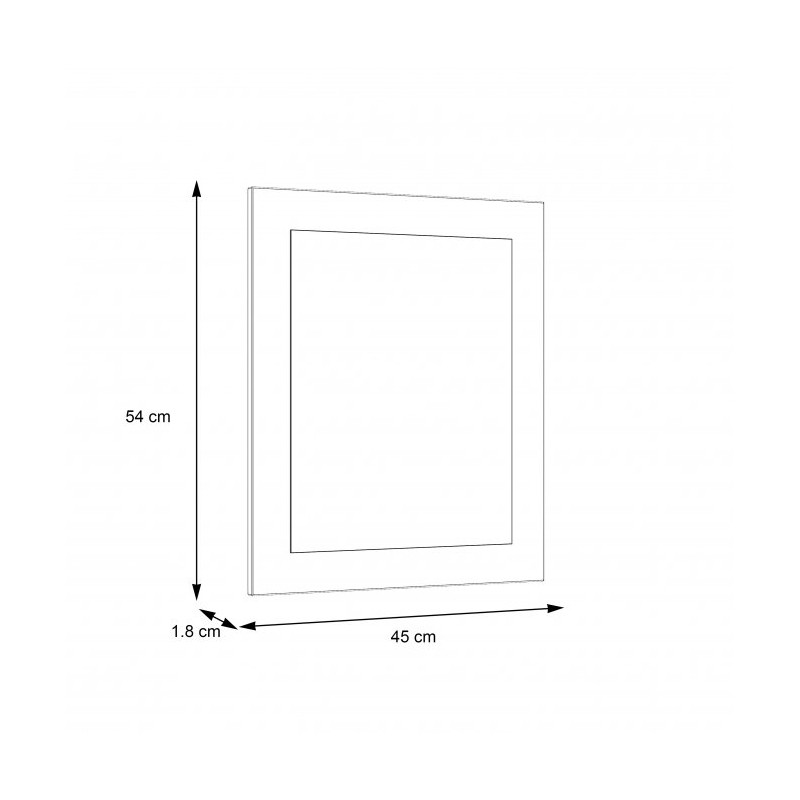 Toaletka zestaw Dalate Meble Forte dąb catania/czarny mat