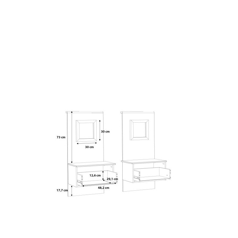 Szafki nocne Jakobina Typ JKBK011STB Meble Forte Kolekcja