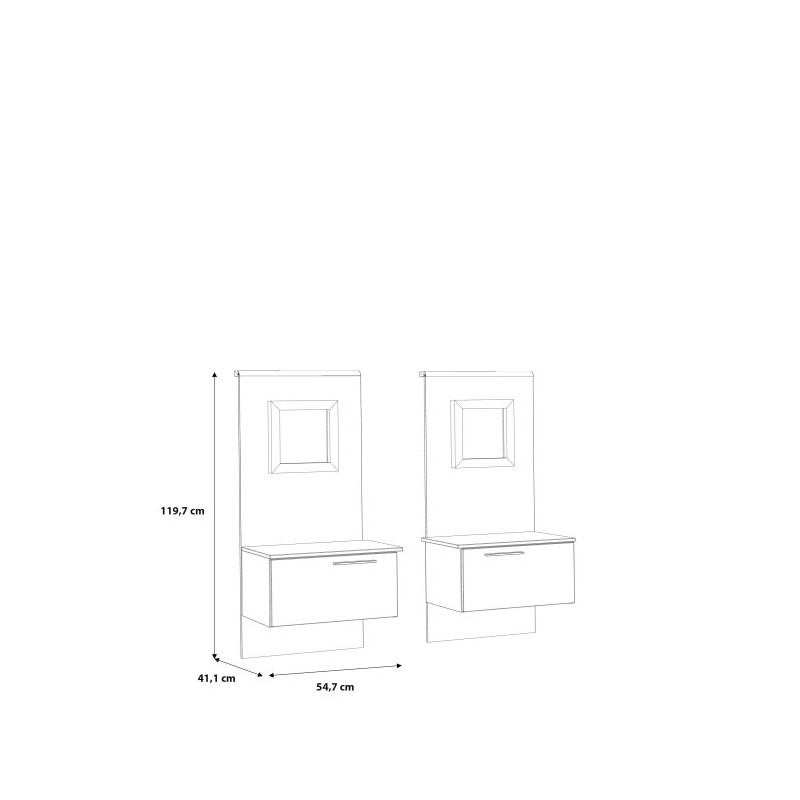 Szafki nocne Jakobina Typ JKBK011STB Meble Forte Kolekcja
