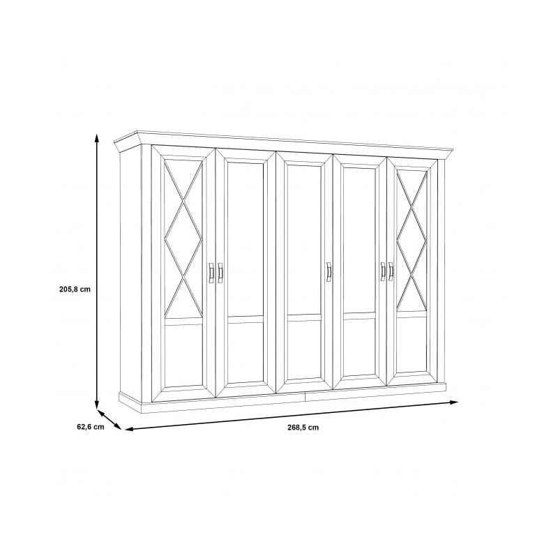 Szafa ubraniowa Kashmir Typ KSMS85 Meble Forte