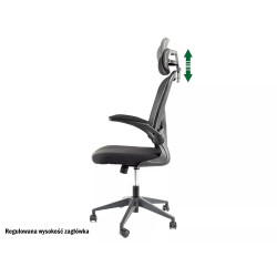 FOTEL OBROTOWY Q-060 CZARNY FOTEL OBROTOWY Q-060 CZARNY