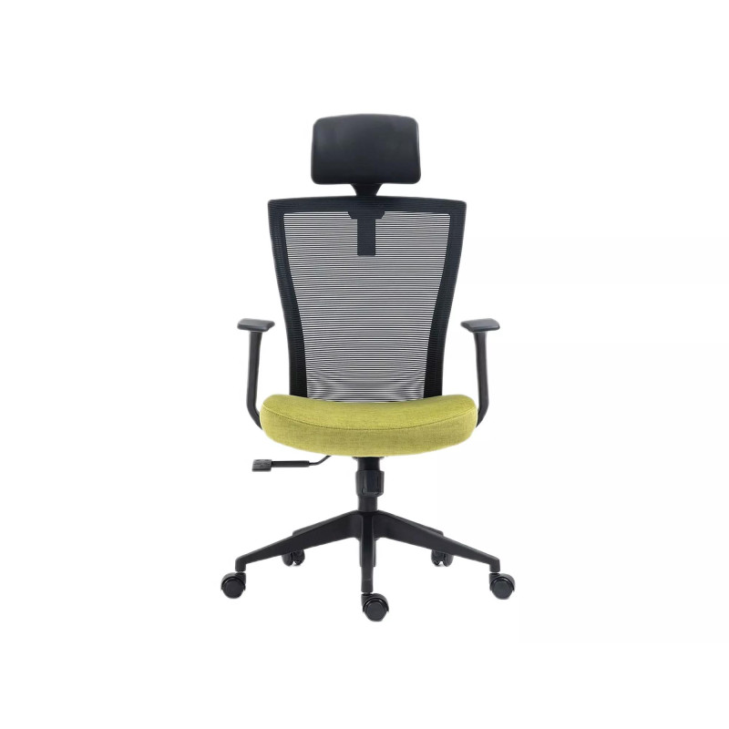 FOTEL OBROTOWY Q-328H CZARNY/ZIELONY