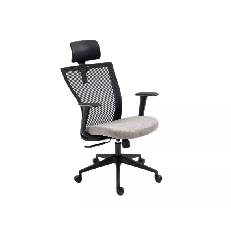 FOTEL OBROTOWY Q-328H CZARNY/SZARY