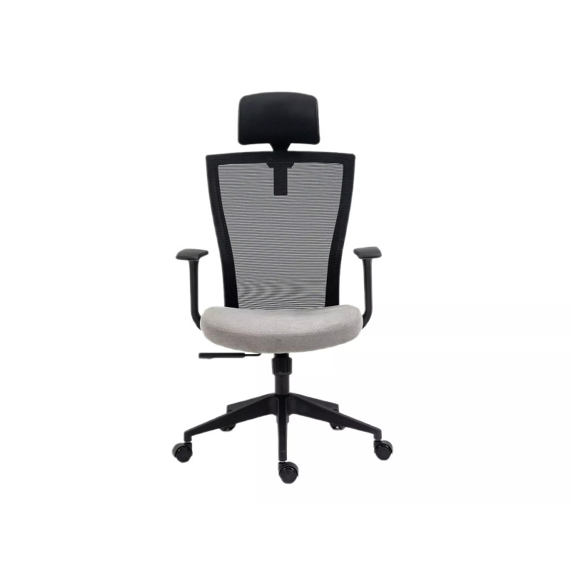 FOTEL OBROTOWY Q-328H CZARNY/SZARY