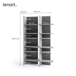 Regał Fitt FL-01L Lenart Meble Kolekcja Fitt Regał Fitt FL-01L Lenart Meble Kolekcja Fitt